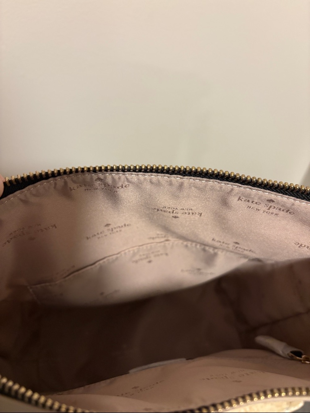 kate spade Beige and Black Crossbody Bucket Bag - Picture 3 of 5